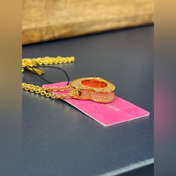 *NWT* Kurt Geiger London Pav Heart Short Pendant Necklace - Picture 10 of 14